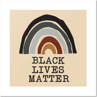 Black Lives Matter Rainbow Posters and Art